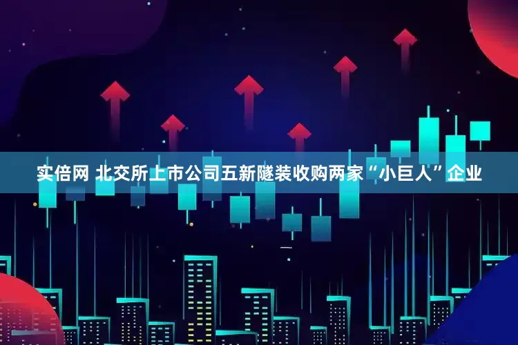 实倍网 北交所上市公司五新隧装收购两家“小巨人”企业