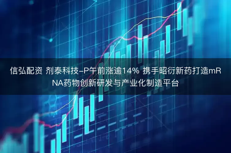 信弘配资 剂泰科技-P午前涨逾14% 携手昭衍新药打造mRNA药物创新研发与产业化制造平台